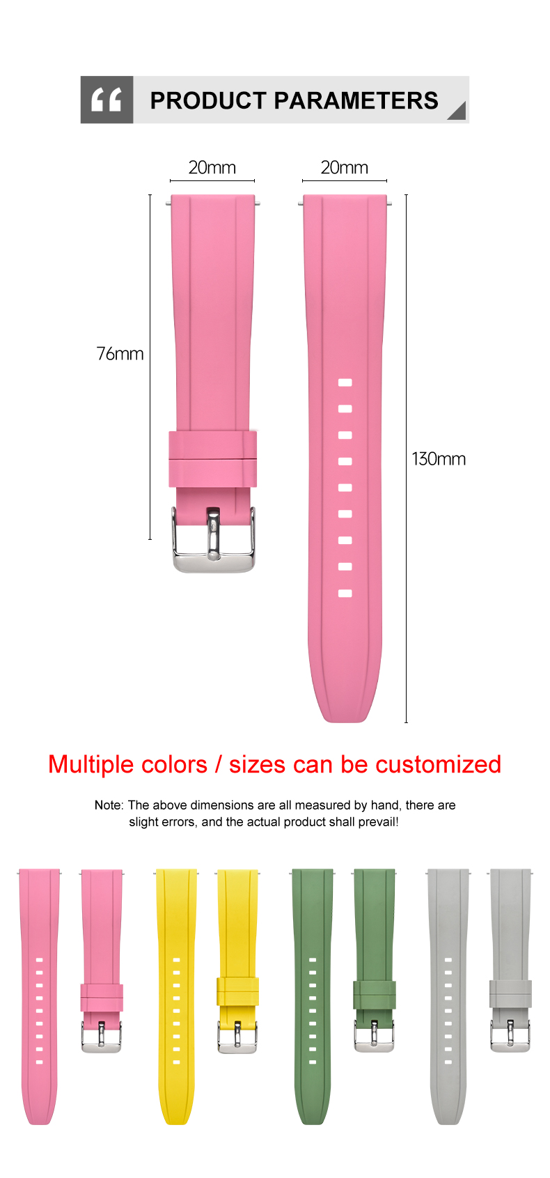 Quick release Fkm Watch Straps 