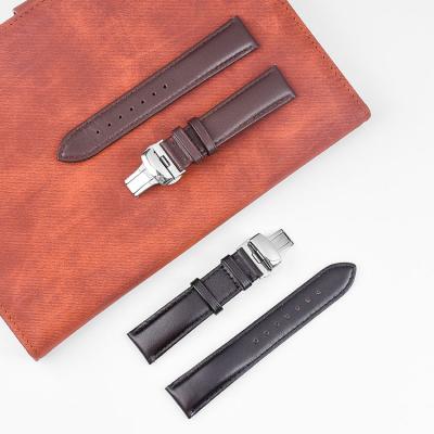 Italian leather watch strap